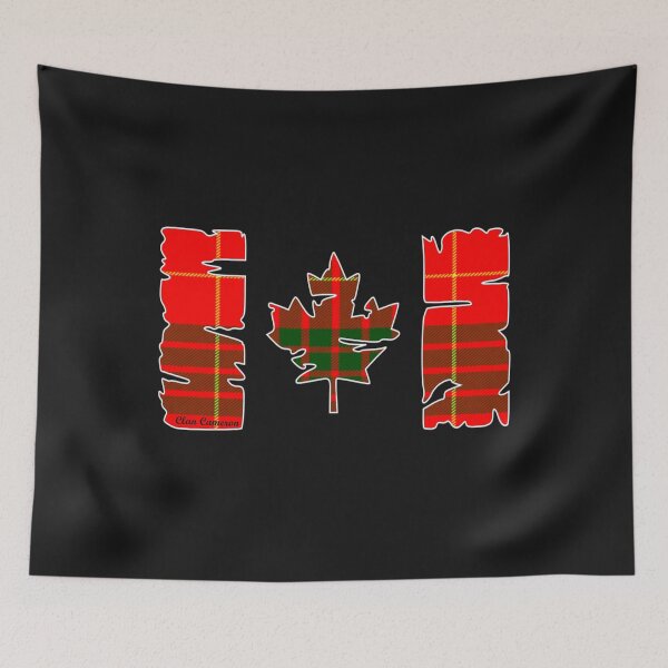 Item preview, Clan Cameron Canadian Flag Tartan designed and sold by BagTown Clans.