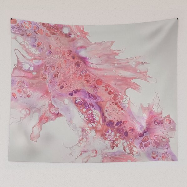 Item preview, Cherishment | About Pour Art | Coral and Pink | Splash of Colour designed and sold by JillyJ05.