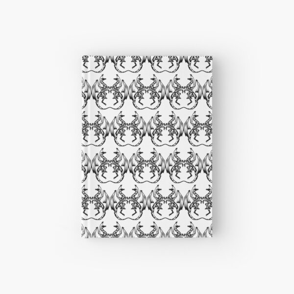Dragon Damask Stylized Pattern Hardcover Journal