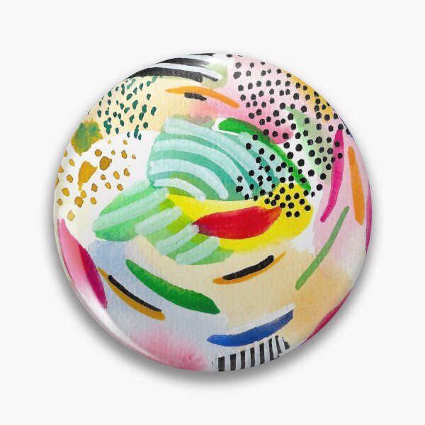 Item preview, Colorful Circle Watercolor Abstract Painting designed and sold by MyArt23.
