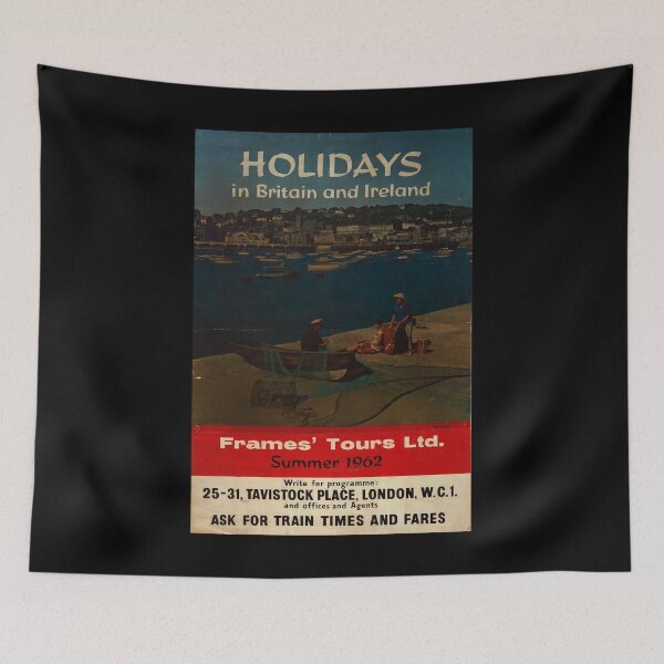 Item preview, Holidays in Britain and Ireland retro poster designed and sold by CorasPosters.