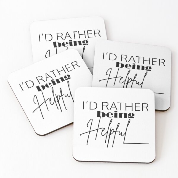 Item preview, I’D RATHER BEING HELPFUL designed and sold by PRINTED ..