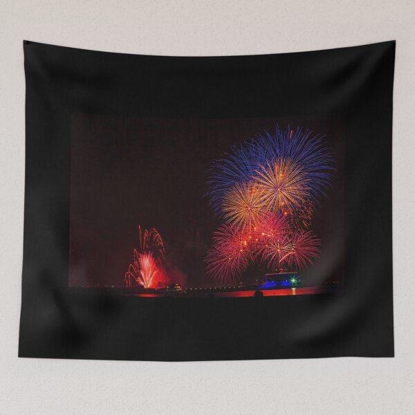 Item preview, Celebratory Fireworks Against The Dark Night Sky designed and sold by Mano Chandra Dhas.