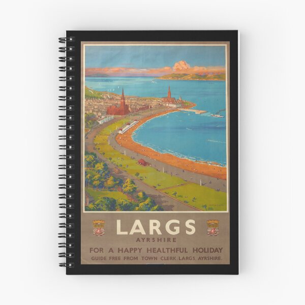 Item preview, Largs Ayshire retro poster designed and sold by CorasPosters.