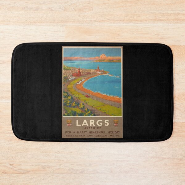 Item preview, Largs Ayshire retro poster designed and sold by CorasPosters.