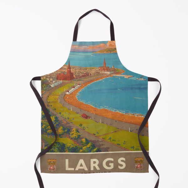 Item preview, Largs Ayshire retro poster designed and sold by CorasPosters.