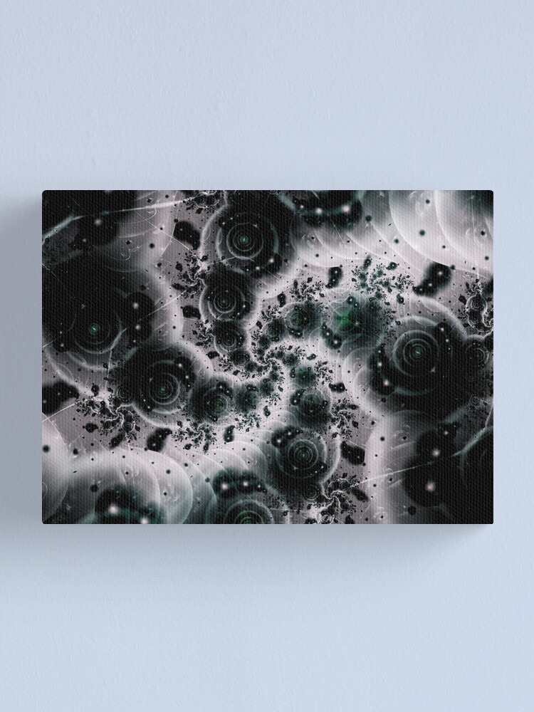 Alternate view of White Spiral Futuristic Art Canvas Print