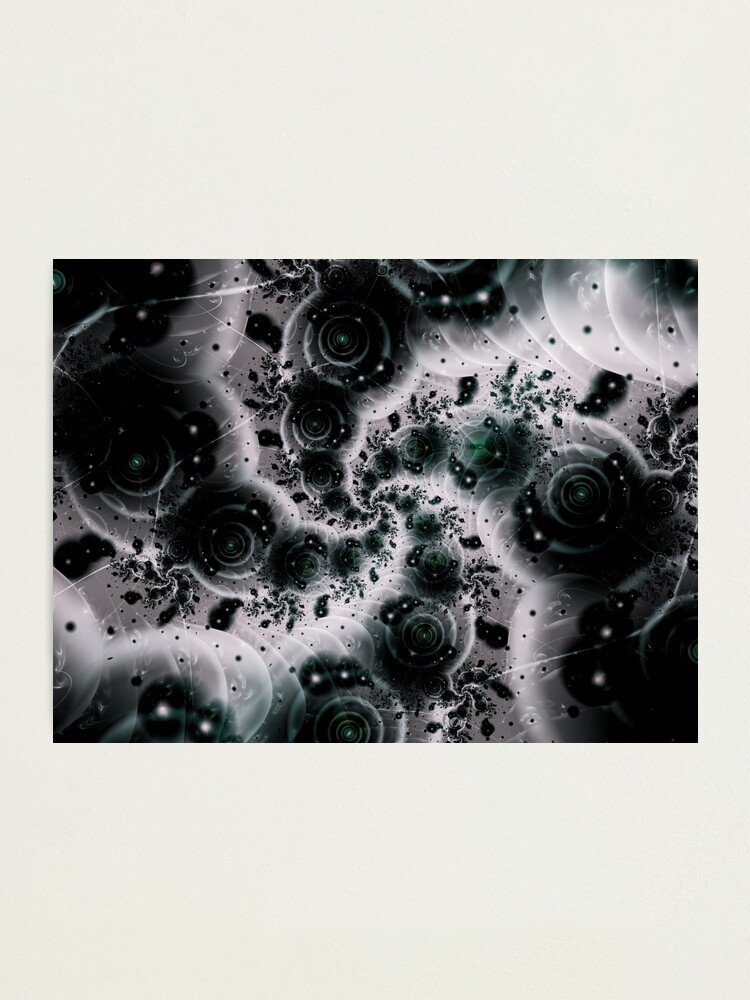 Alternate view of White Spiral Futuristic Art Photographic Print