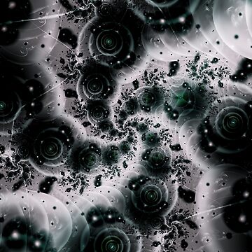 Artwork thumbnail, White Spiral Futuristic Art by Garret Bohl