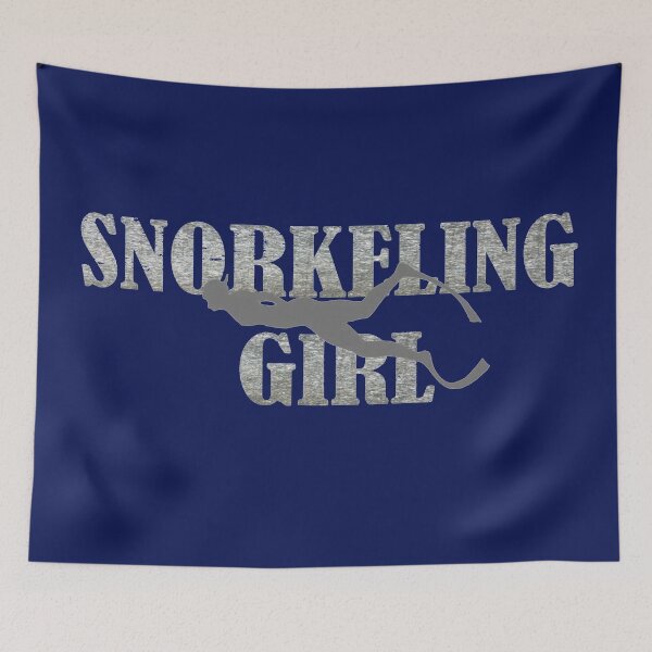 Item preview, Snorkeling Girl diving Vintage distressed silhouette designed and sold by loveoceanair.