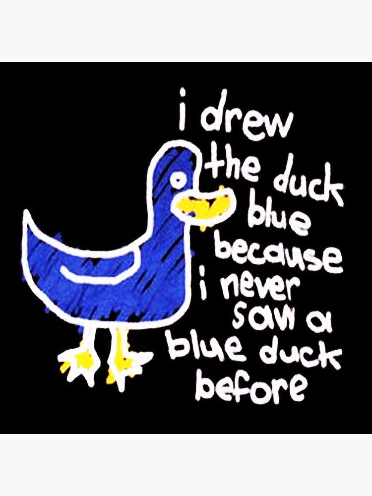 Billy Madison Blue Duck Quack Tastic Art Board Print By Jonathant826 Redbubble
