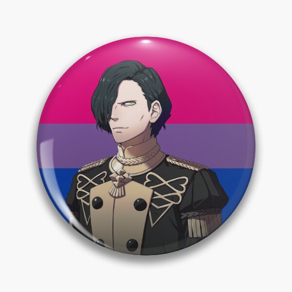 Item preview, Hubert von vestra bisexual pin  designed and sold by Cosplayshin.