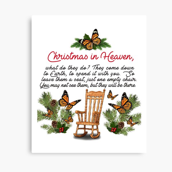 butterfly-memorial-christmas-in-heaven-what-do-they-do-they-come-down-to-earth-canvas-print-for-sale-by-arlenepowell-redbubble for Free Printable My First Christmas In Heaven Poem Butterfly Memorial Christmas In Heaven What do they do They come down to earth