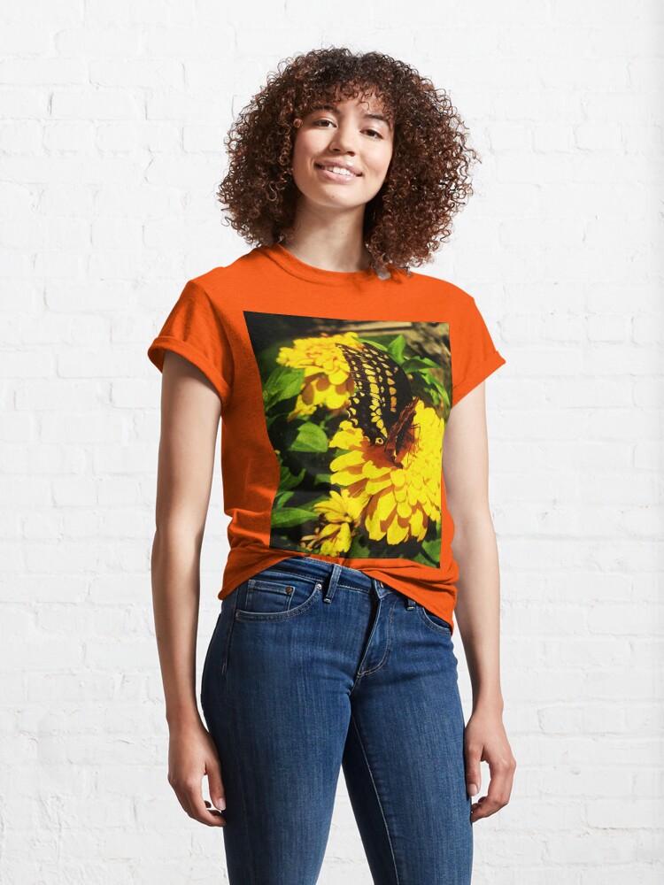 Alternate view of Yellow butterfly by Yannis Lobaina Classic T-Shirt