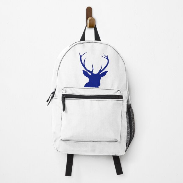 Item preview, Blue Silhouette Deer Antlers Stag Head designed and sold by MyArt23.