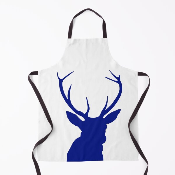 Item preview, Blue Silhouette Deer Antlers Stag Head designed and sold by MyArt23.