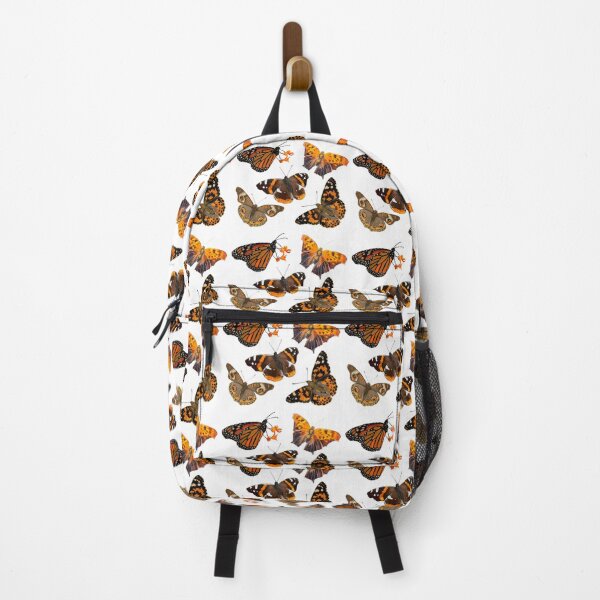 Item preview, Orange and Brown Butterflies Repeating designed and sold by Katie Morris Art.