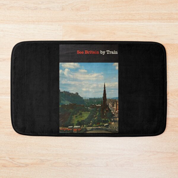 Item preview, See Britain by Train retro poster designed and sold by CorasPosters.