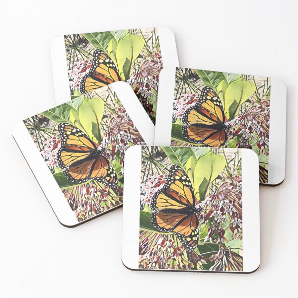 Item preview, Monarch on Milkweed designed and sold by Figglywig Art Studios.