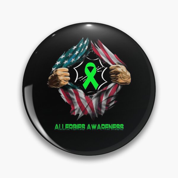 Item preview, Allergies Awareness American Flag designed and sold by ArangoaStore.