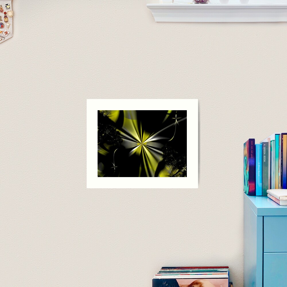 Yellow Flower Abstract Art Print