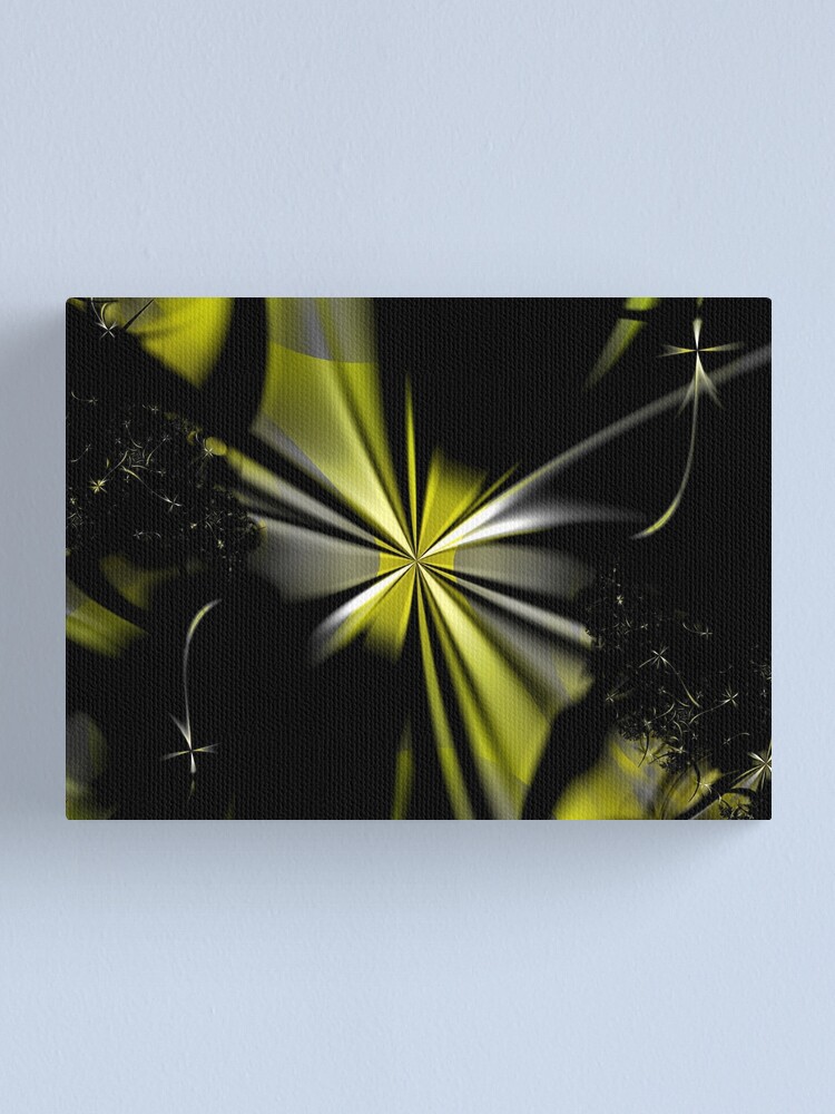 Alternate view of Yellow Flower Abstract Canvas Print
