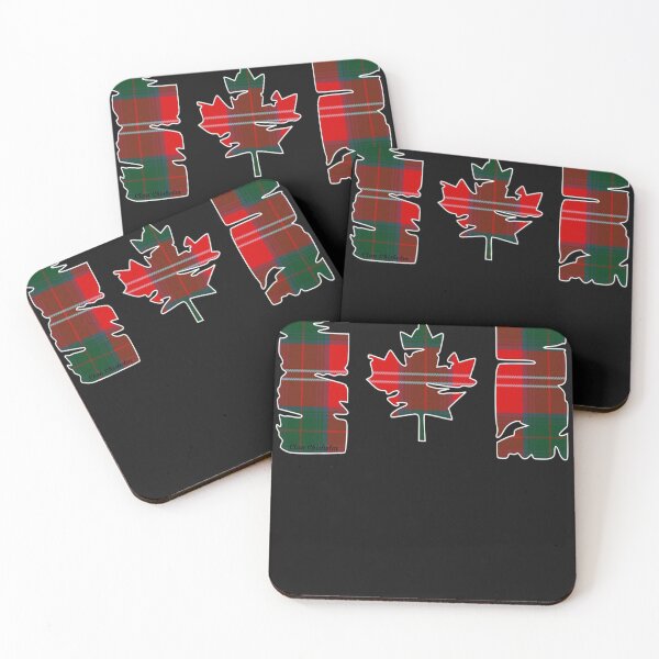 Item preview, Clan Chisholm Canadian Flag Tartan designed and sold by BagTown Clans.