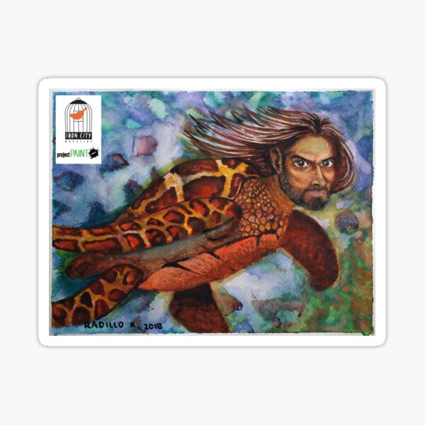 ISSUE 4 COVER ART Sticker