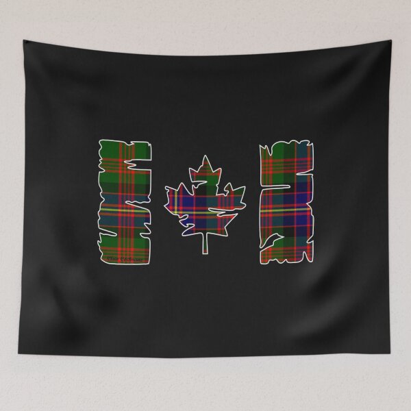 Item preview, Clan Cochrane Canadian Flag Tartan designed and sold by BagTown Clans.