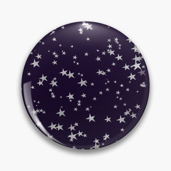 Item preview, Silver Stars on Grape Skies designed and sold by Color Me F*@k!ng Happy.