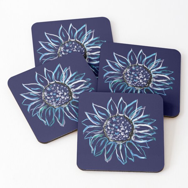 Item preview, Sunflower Peacock blue designed and sold by Sharon Glennon.