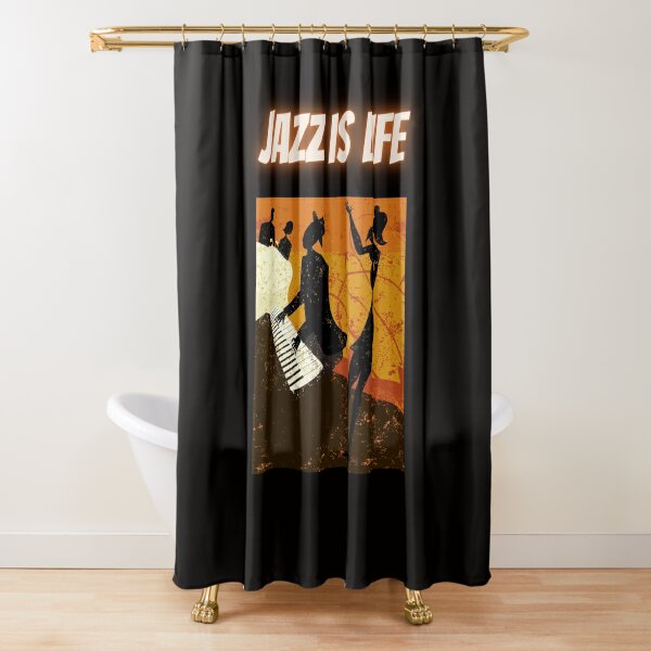 Jazz Life Shower Curtains Redbubble