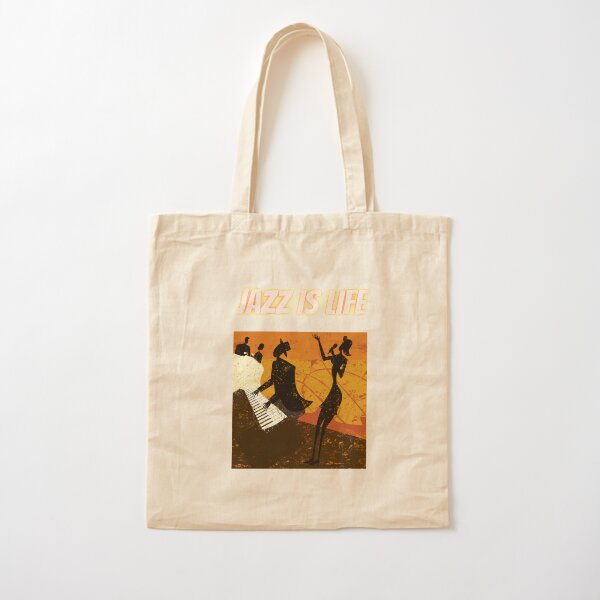 JAZZ IS LIFE Cotton Tote Bag