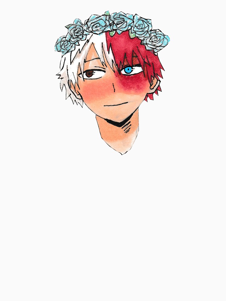 Shoto Todoroki Flower Crown T Shirt For Sale By Katietheotaku Redbubble Shoto T Shirts