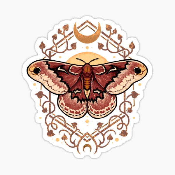 Cecropia Moth Sticker – TeaToucan