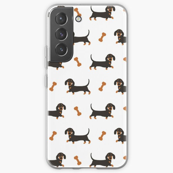 Black and Tan Dachshund Sausage Dog Samsung Galaxy Soft Case