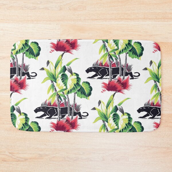 Item preview, Mid-Century Barkcloth Panther (Light) designed and sold by Raqilu Designs.