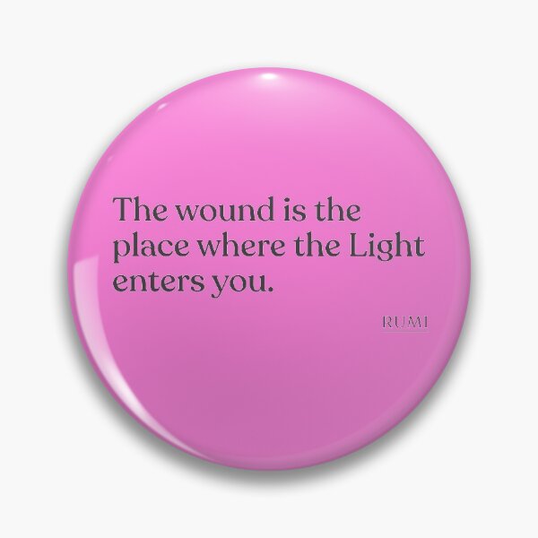 Aperçu de l'œuvre Rumi - The wound is the place where the Light enters you. créée et vendue par BookQuoteMerch.