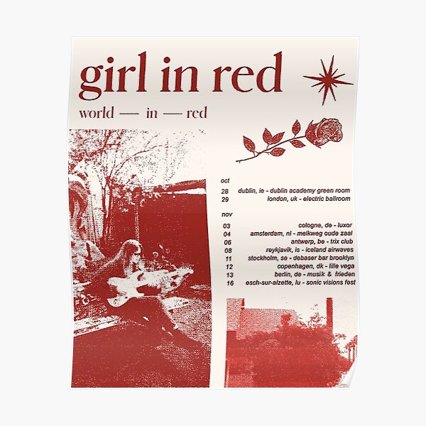 Girl in red tour Poster