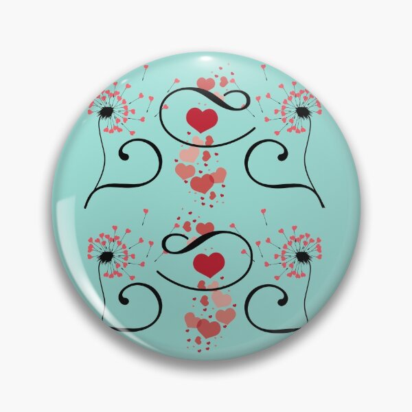 Item preview, DANDELION FLOWER HEARTS LOVE PATTERN designed and sold by Luxanna85.