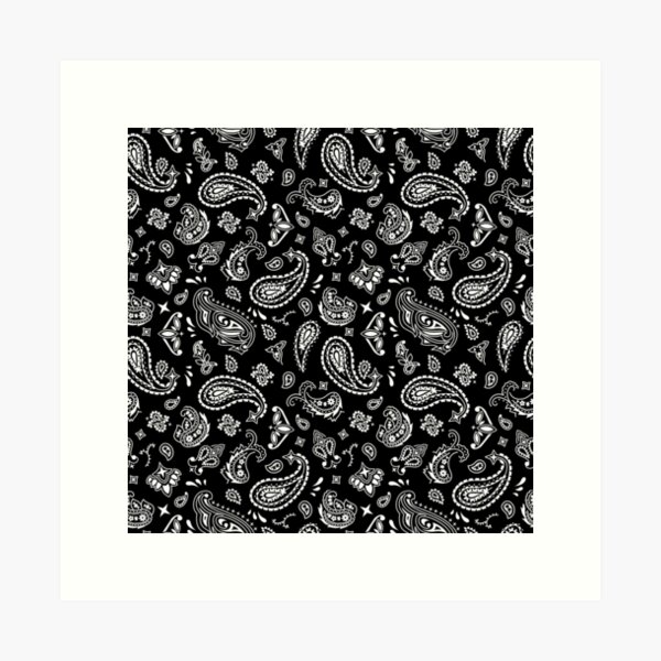 Black Bandana Pattern