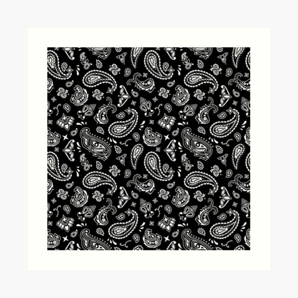 Black Bandana Pattern
