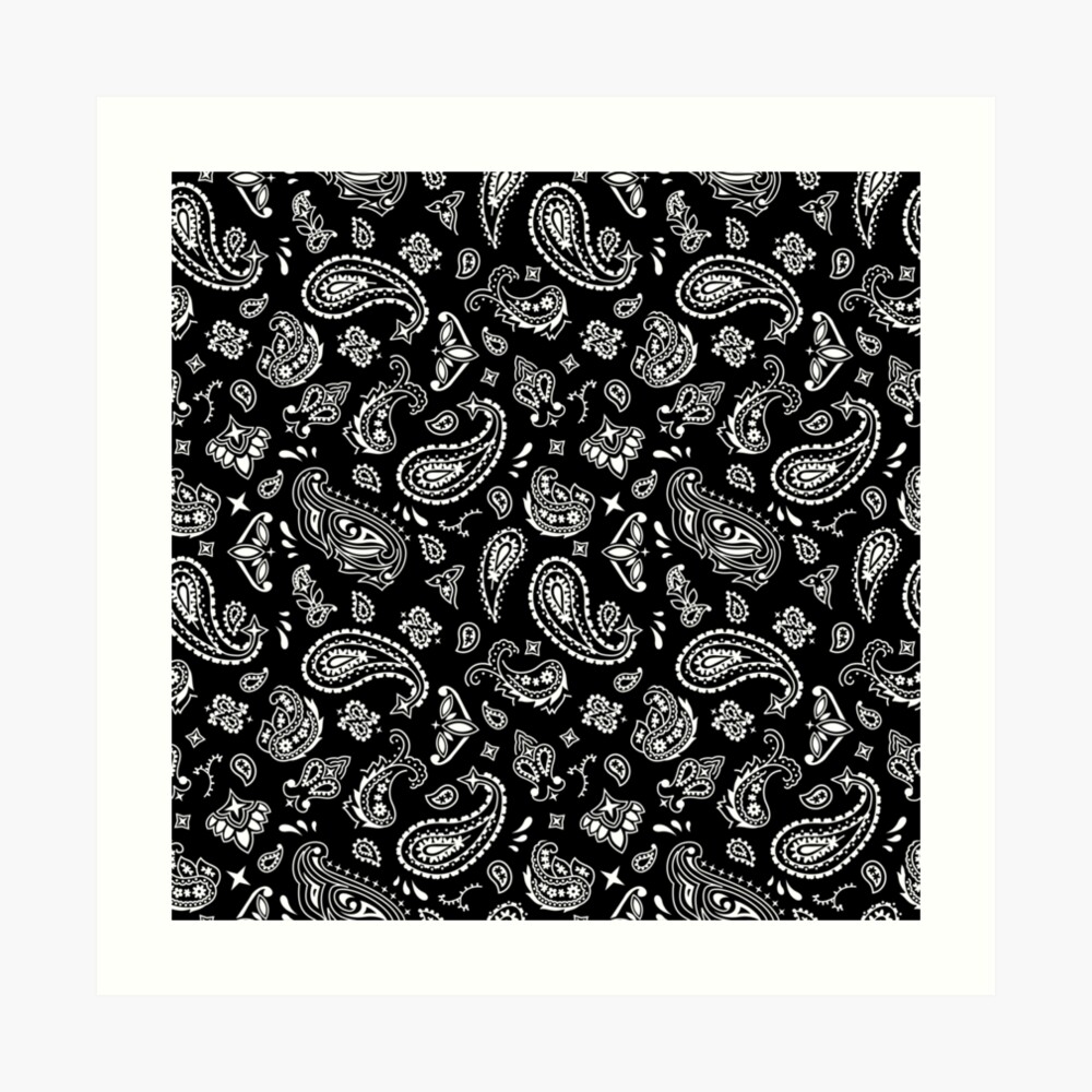 Black Bandana Pattern