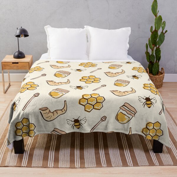 Item preview, Bees & Honey Rosh Hashanah Pattern designed and sold by SLAG-Creative.