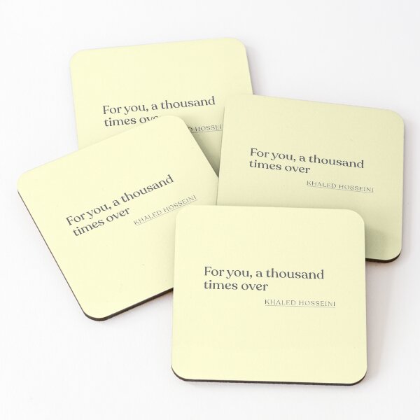 Item preview, Khaled Hosseini - For you, a thousand times over designed and sold by BookQuoteMerch.
