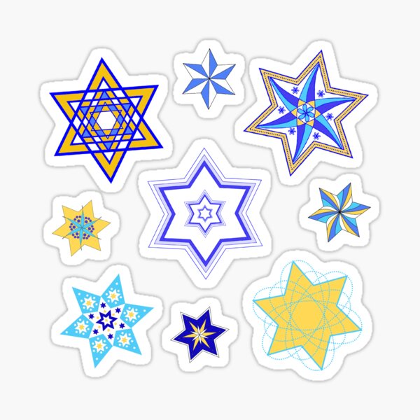 Star of David Hanukkah Scatter Sticker
