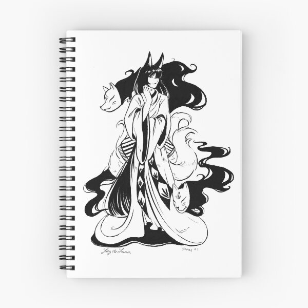 Item preview, Kitsune - Inktober 21 designed and sold by luzdelunadesign.