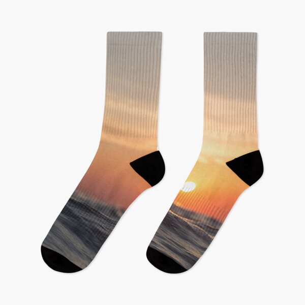 Item preview, Orange Ocean Sunset Sunrise, ocean water, waves, seaside, beach, sea, beautiful, nature, surf designed and sold by ChestnutAlley.