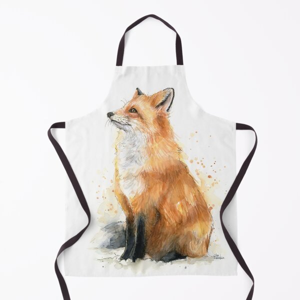 Item preview, Watercolor Fox Painting designed and sold by Olga Shvartsur.