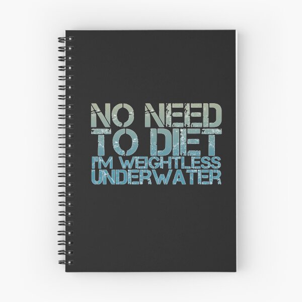 Item preview, Funny Snorkel Diver No Need to Diet I'm  Weightless Underwater Design designed and sold by loveoceanair.